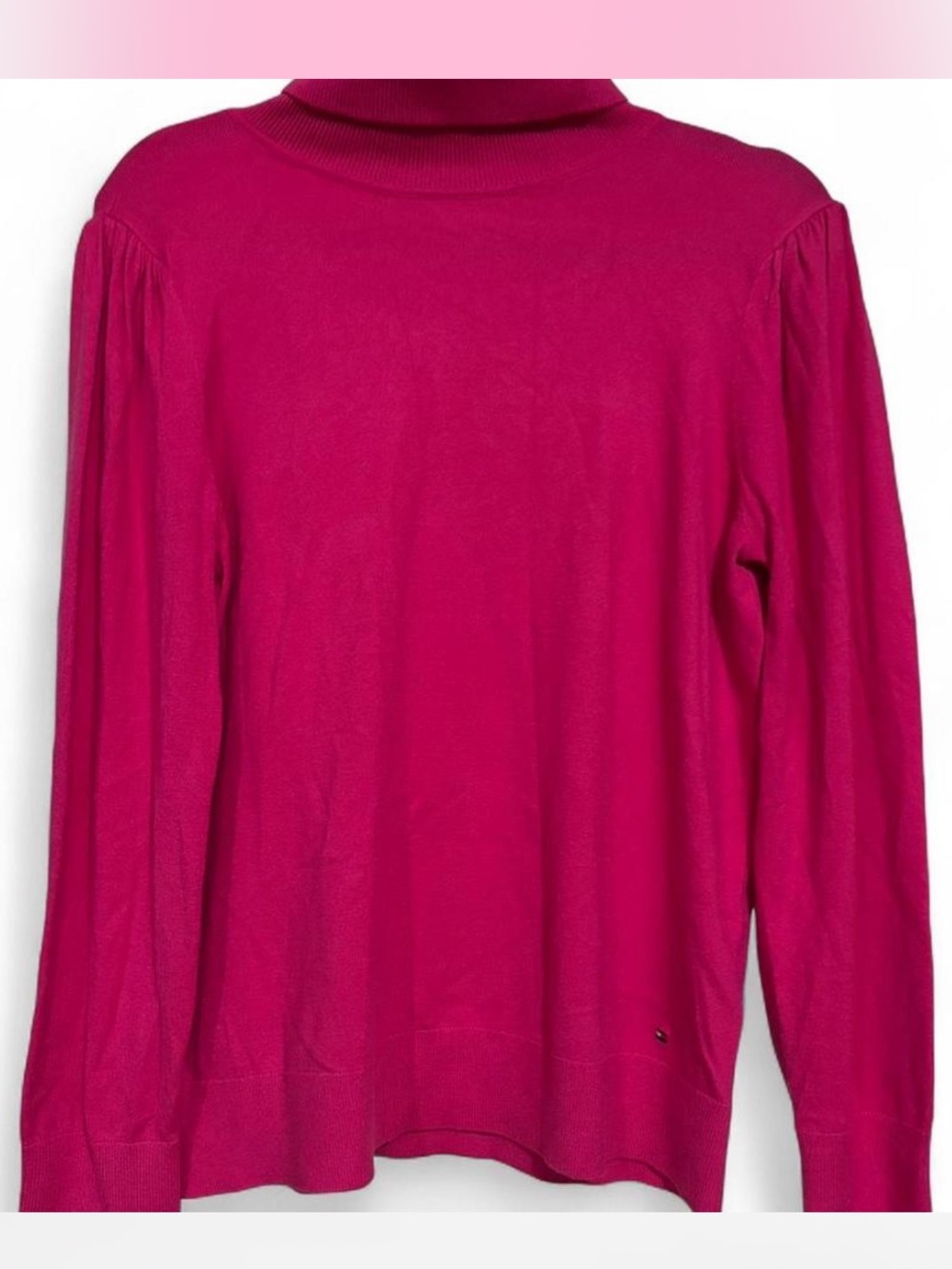 Tommy Hilfiger Fuchsia Turtleneck Sweater